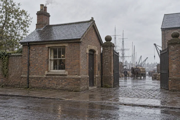 Gatehouses and Lodges, c. 1881; AI-generated historical interpretation set in Britain.